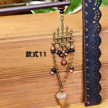 Vintage Floral Alloy Hair Stick Bohemian Headpiece