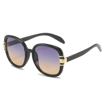 Trendy Oval Sunglasses Fashionable Street Style Sunglasses