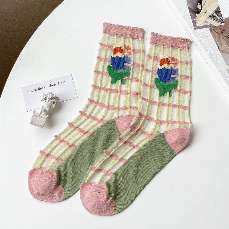 Rufia -  Floral Botanic Summer Socks