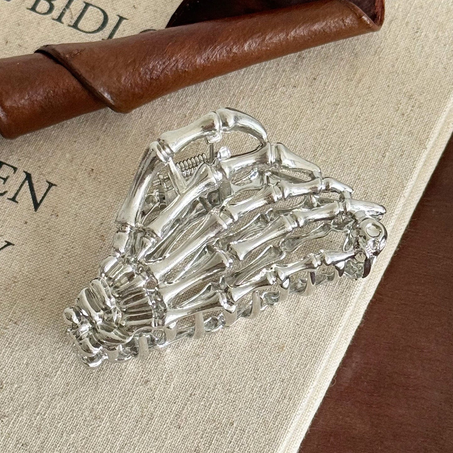 Halloween Metal Bow Large Hair Claw