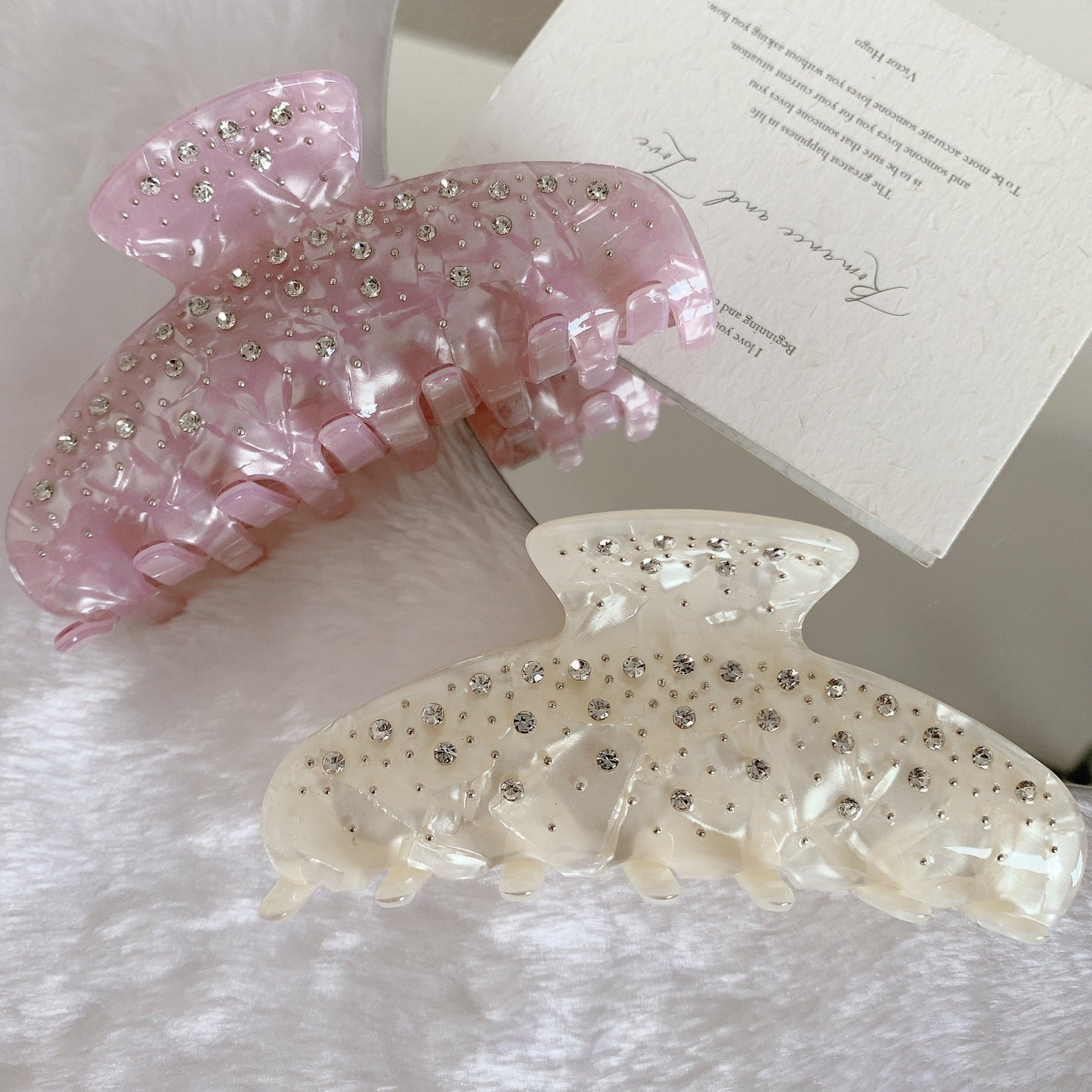 Rhinestone Simple Grab Clip