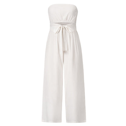 Casual Fashion Suit Sexy Backless Slim Jumpsuit
