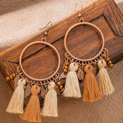 Ethnic Style Fashion Earrings Set Creative Autumn Jewelry