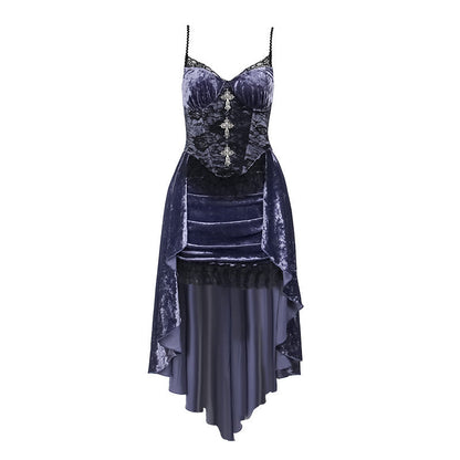 Sleek Purple Spaghetti Strap Bodycon Dress