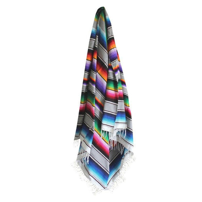 Mexican Style Party Tablecloth Table Flag Tassel Woven Tablecloth