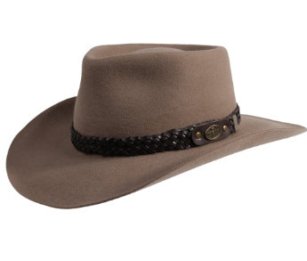 Men's Stylish Wool Fedora Hat with Bow