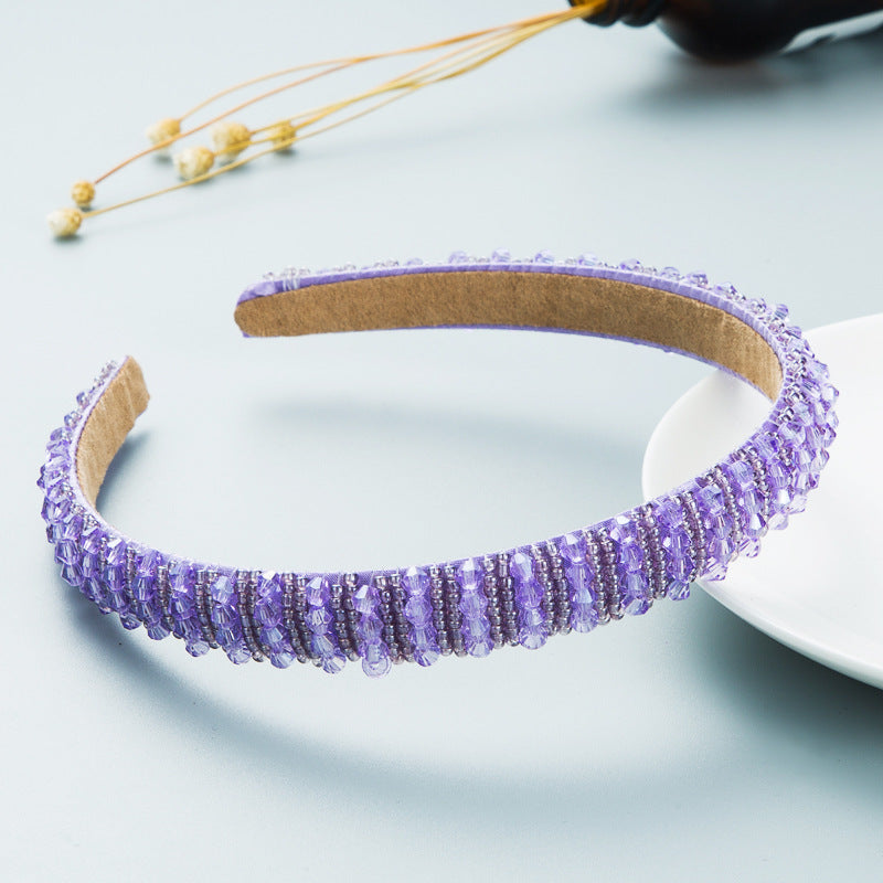 Handcrafted Beaded Headband Stylish Daily Hair Accessory