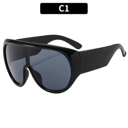 Large Frame Sports Sunglasses Fashionable Unisex Sunglasses