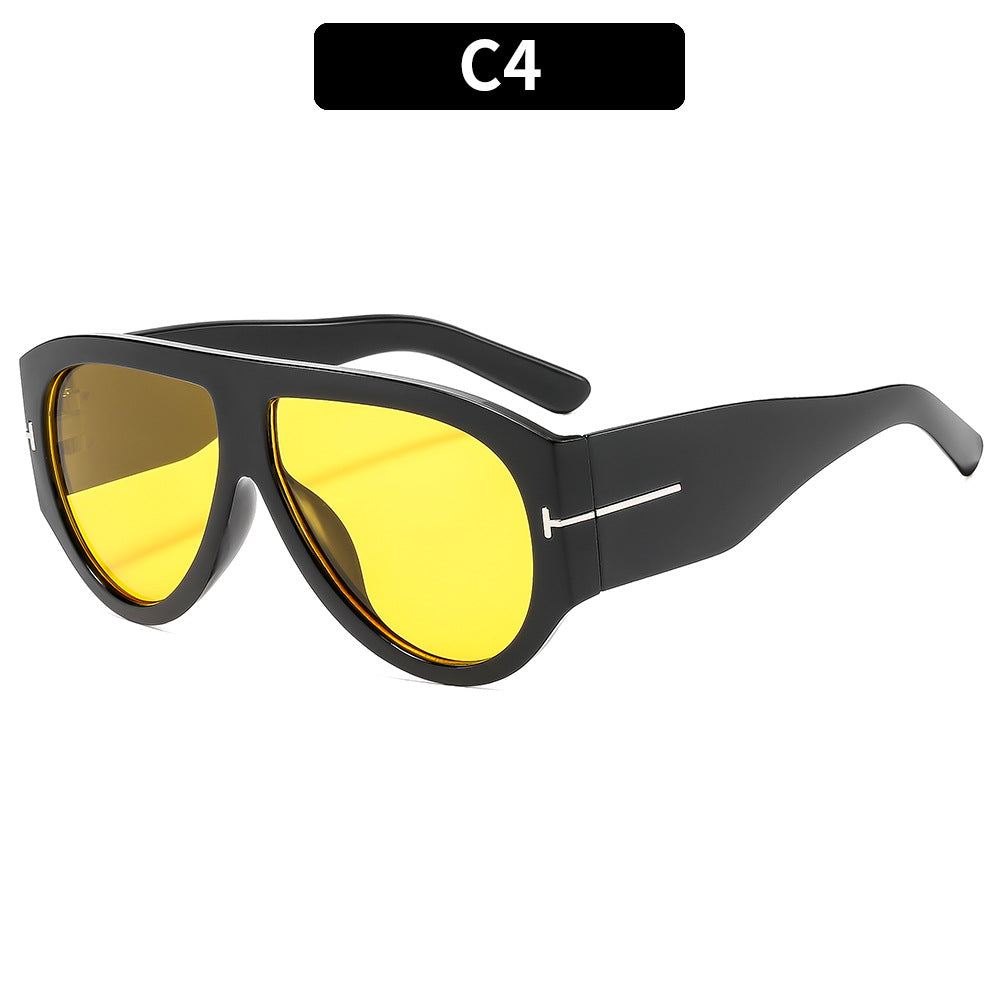 Fashionable Oversized T-Frame Sunglasses for Men and Women