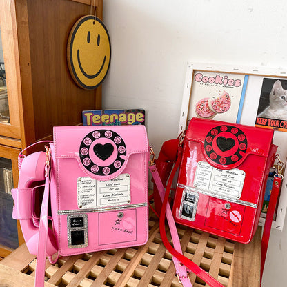 Creative Cartoon Crossbody Bag Simulated Phone Design