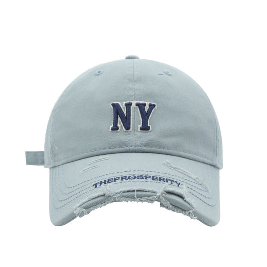 Ripped Letter Embroidered Baseball Caps