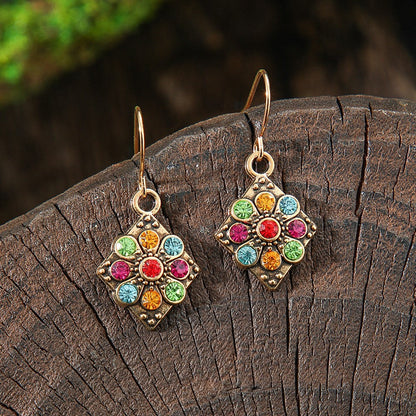 Bohemian Geometric Drop Earrings Zinc Alloy Dangle Jewelry