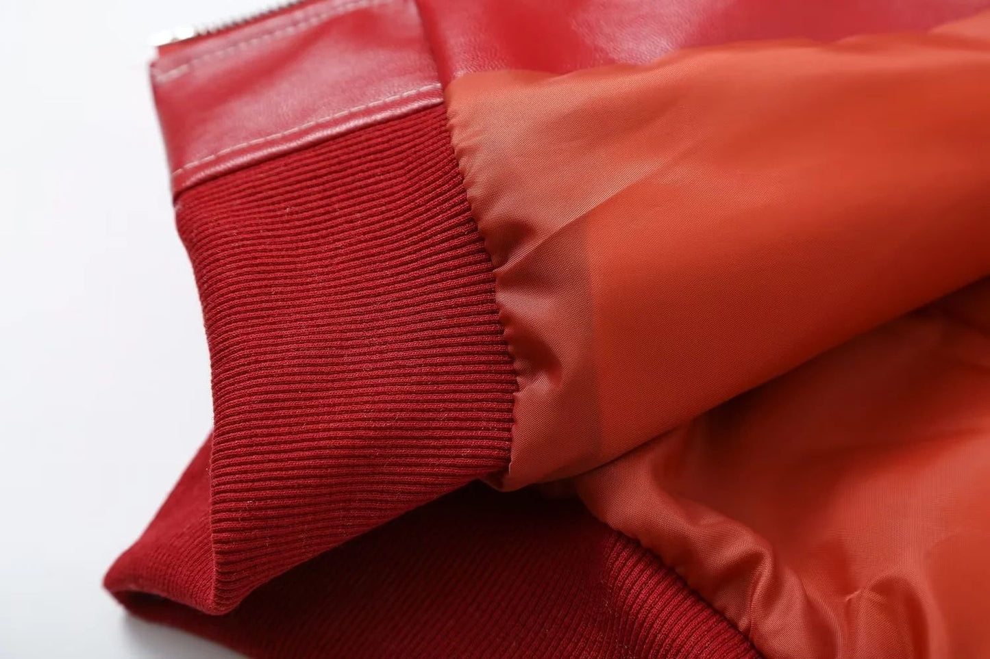 Vintage Splicing Lapel Leather Oversize Jacket