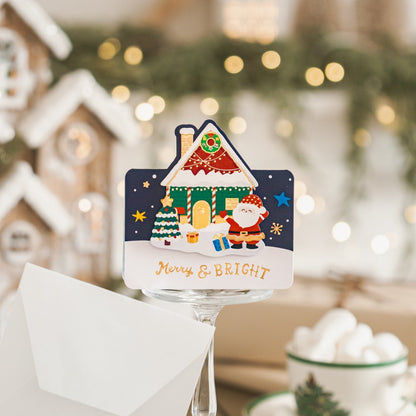 Cute Gold Foiling Christmas Greeting Card