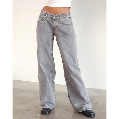 Vintage Low Rise Wide Leg Denim Jeans
