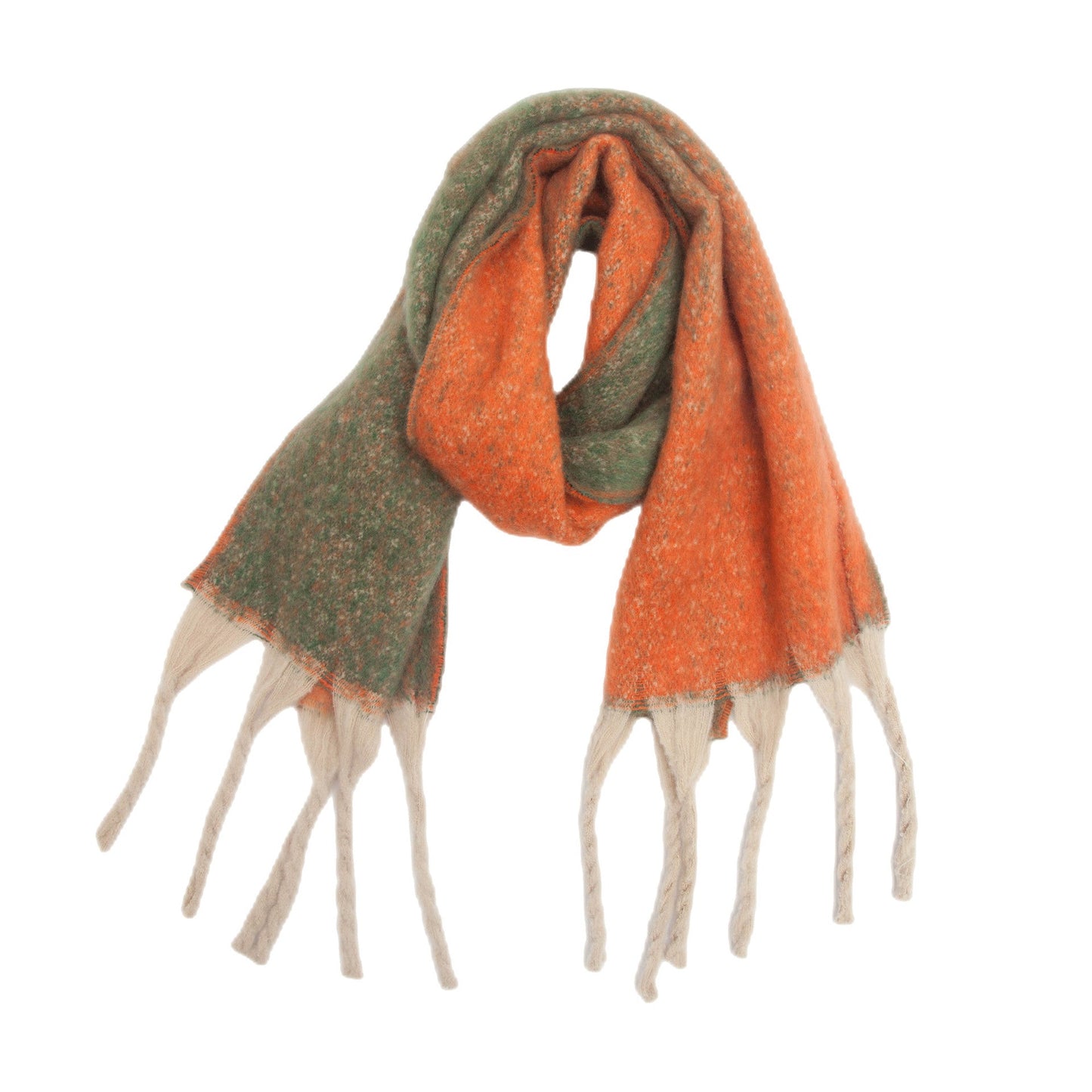 Gradient Color Tassel Scarves