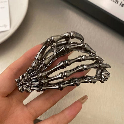 Gothic Skeleton Ghost Hand Halloween Hair Claw
