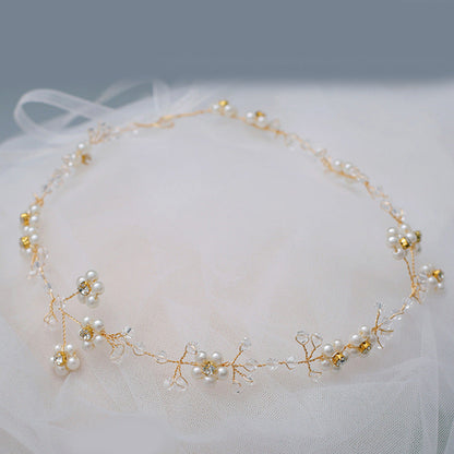 Pearl Soft Chain Headband Bridal Hair Ornament