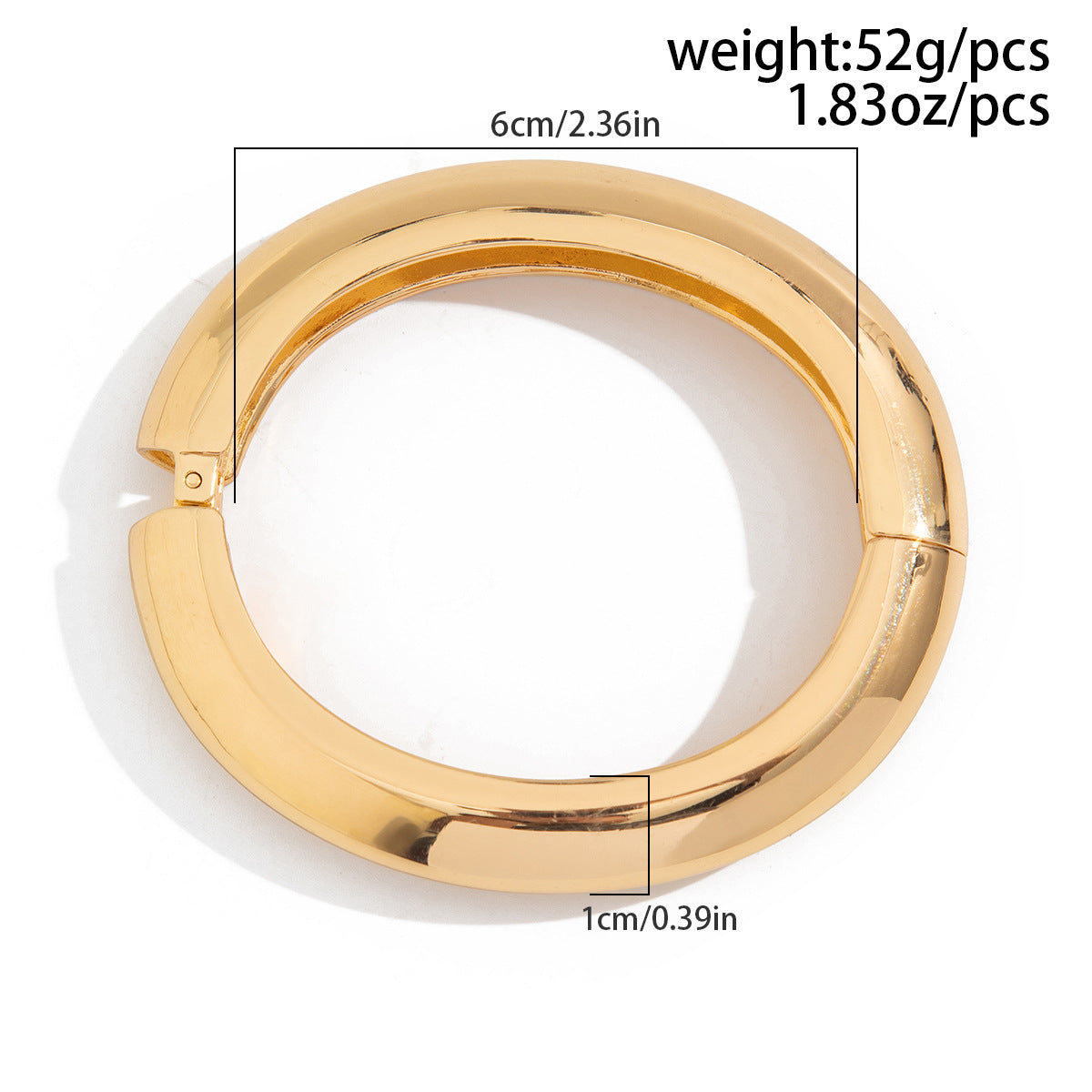 Exaggerated Large Pearl Open Cuff Bracelet Metallic Water Drop Spring Buckle Handband