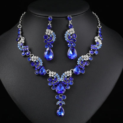 Elegant 3-Piece Necklace and Earring Set for Bride