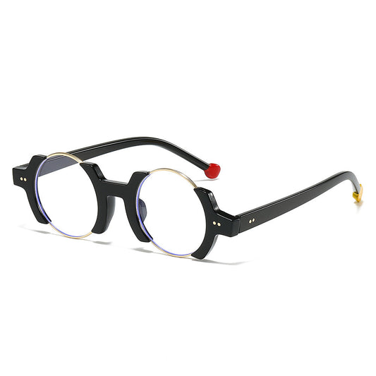 Trendy Colorful Round Frame Eyeglasses for Casual Style