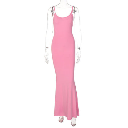 Casual Sleeveless High-Waisted Maxi Dress