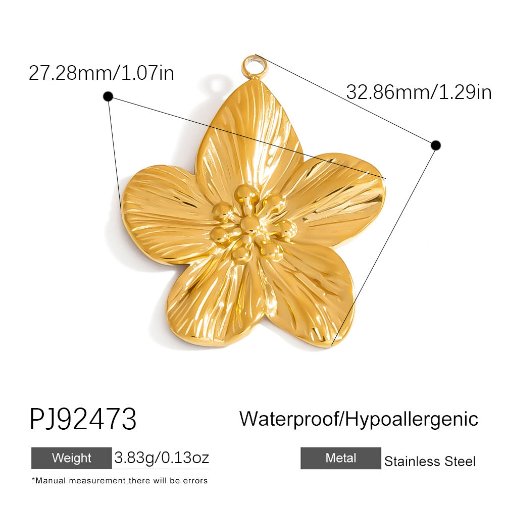DIY Stainless Steel Jewelry Accessories Colorful Shell Pendant