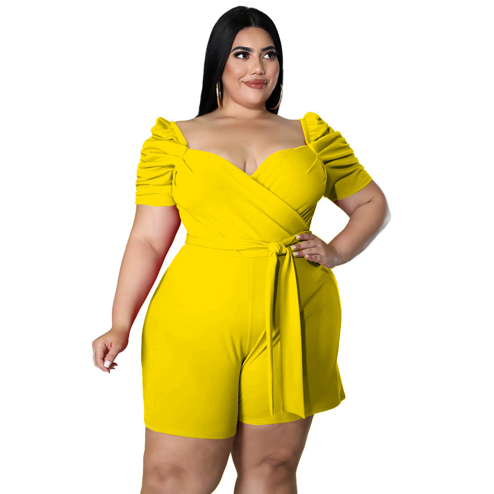 Casual Elegant Belted Jumpsuit For Women
