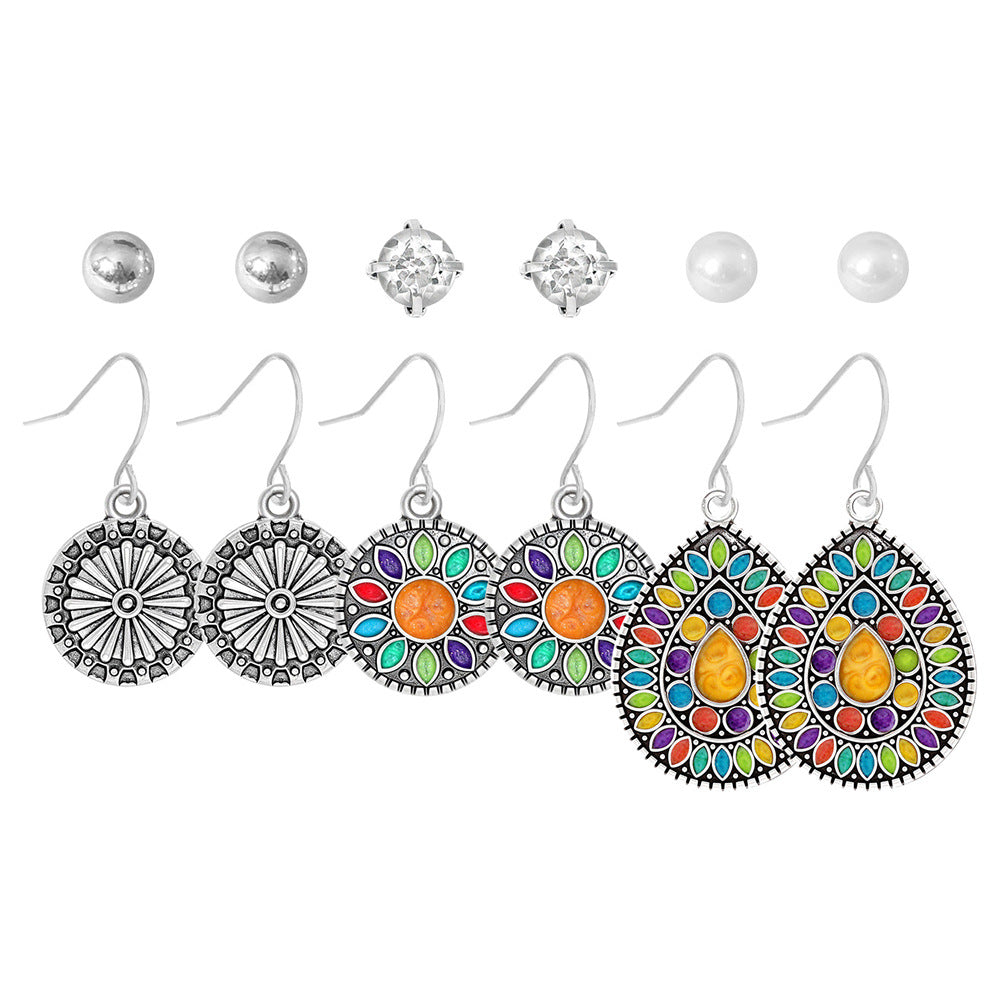 Bohemian Vintage Hollow Circle Earrings for Women
