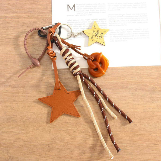 Star Rope Braided Keychain Bag Charms
