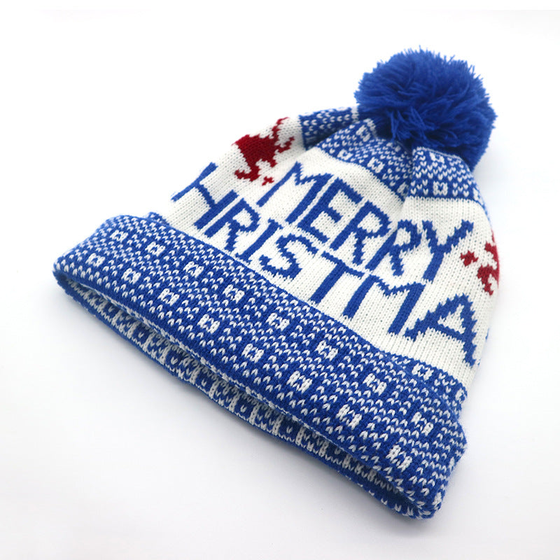 Trendy Thicken Plush Windproof Christmas Beanie Cap