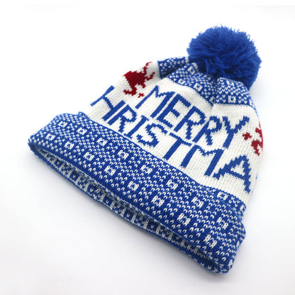 Trendy Thicken Plush Windproof Christmas Beanie Cap
