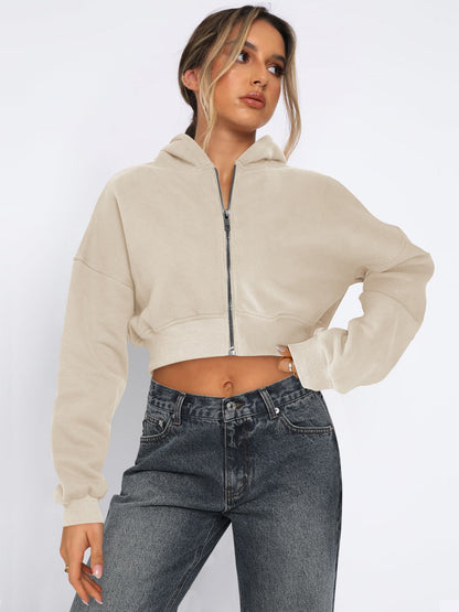 Women’s Trendy Casual Hoodie with Zipper