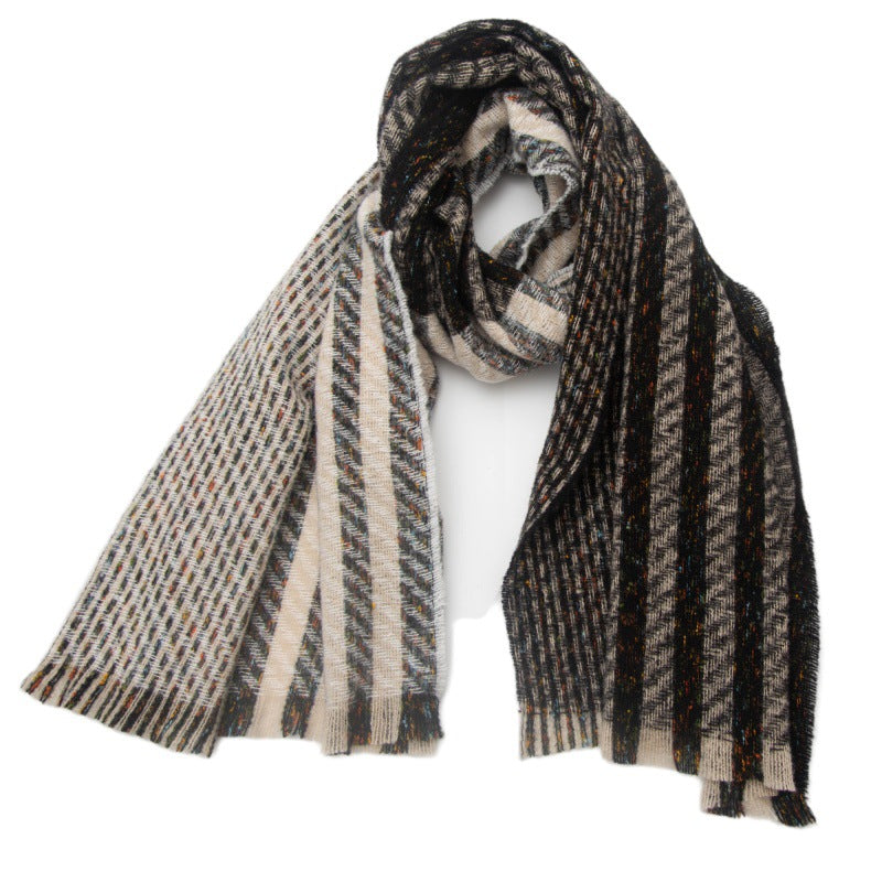 Vintage Stripe Patchwork Scarves