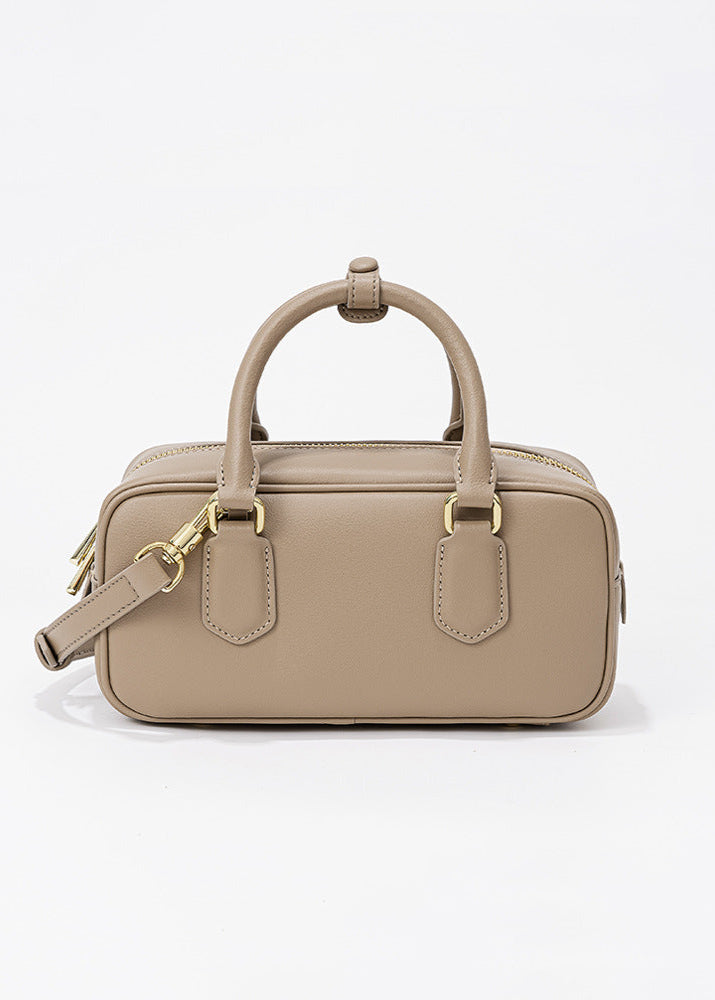 Compact Faux Leather Crossbody Bag Minimalist Design