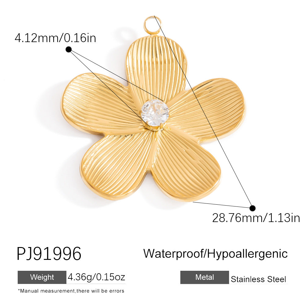 DIY Heart Butterfly Pendant Stainless Steel Jewelry Accessories