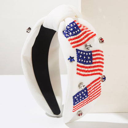 Creative American Flag Rhinestone Headband for Independence Day