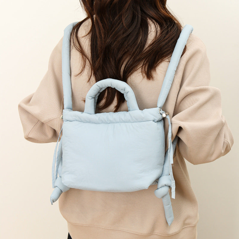 Lightweight Nylon Bucket Bag for Women