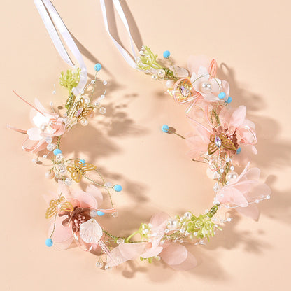 Floral Headband Wedding Hair Accessory for Brides