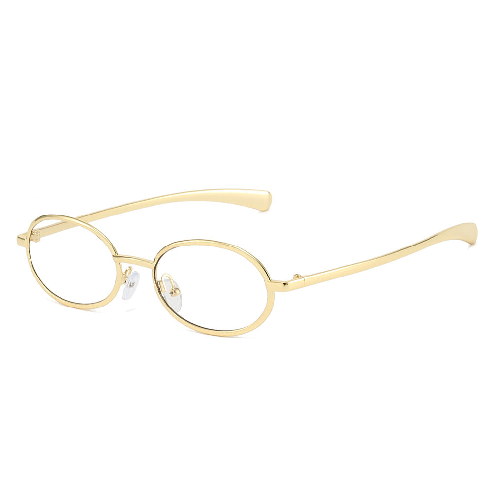Designer Oval Sunglasses with Metal Frames for Men and Women