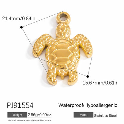 Stainless Steel DIY Ocean Series Coconut Tree Pendant Necklace
