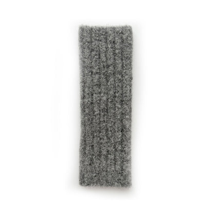 Knitted Fingerless Gloves Warm Wool Blend Solid Color Cozy Casual
