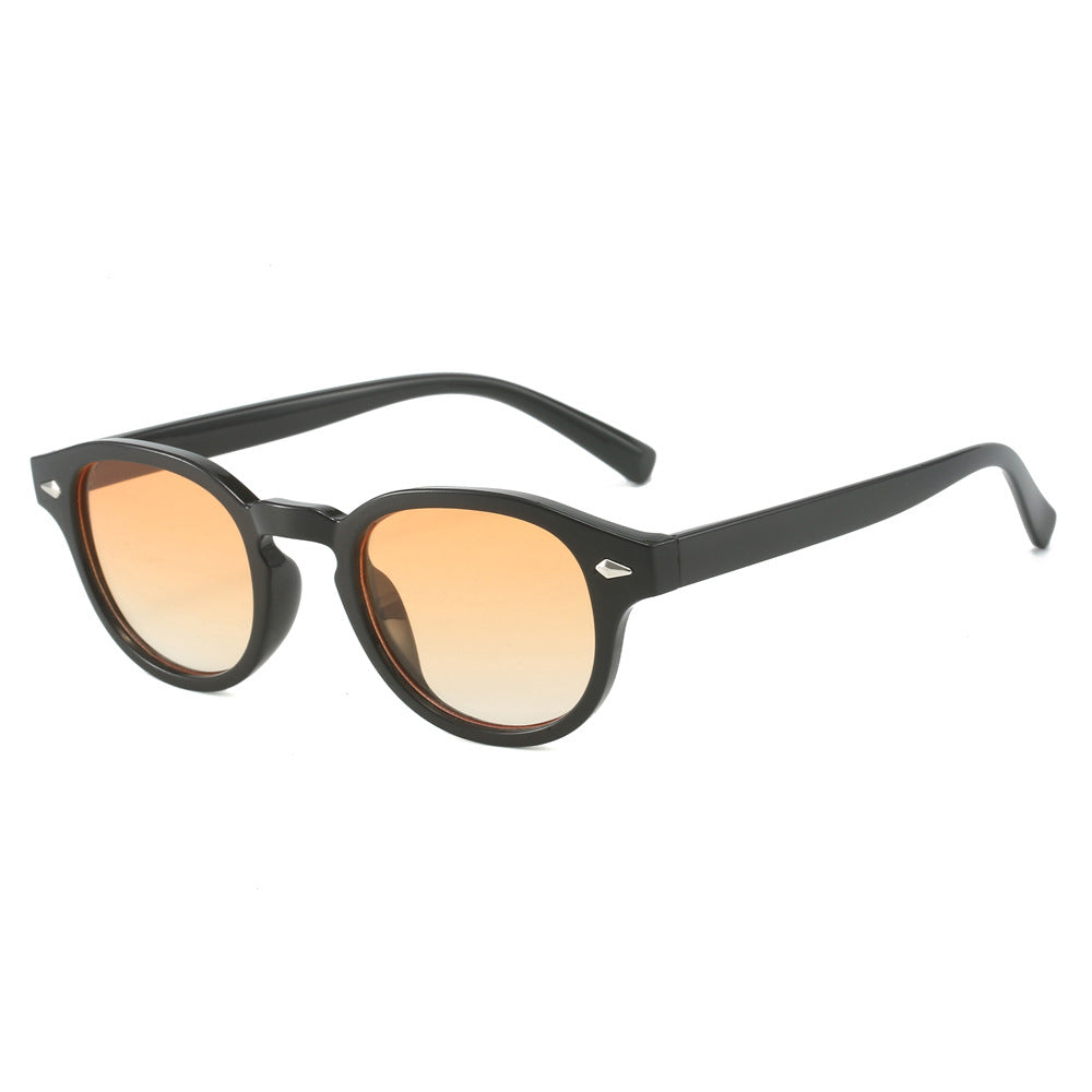 Vintage Round Frame Sunglasses for Men Stylish Casual Eyewear