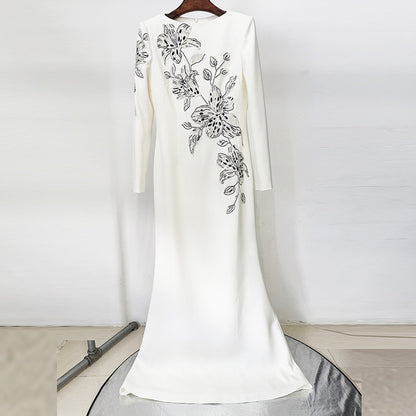 Elegant Mermaid Long Evening Dress With Handcrafted Beading
