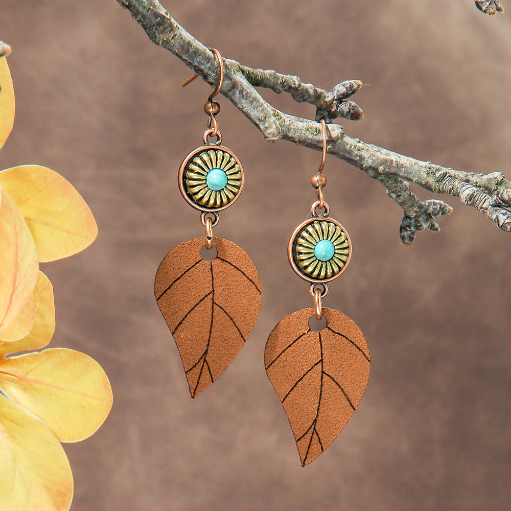 Bohemian Geometric Metal Earrings Creative Design for Women