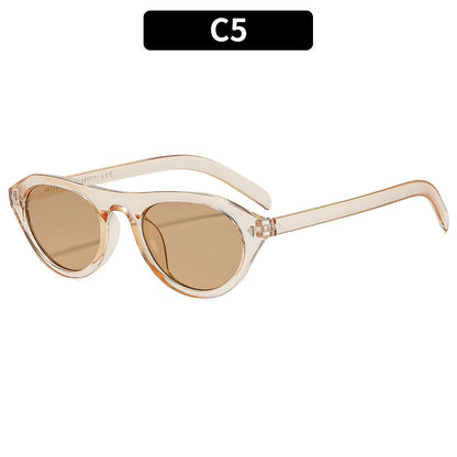 Fashion Oval Frame Sunglasses for Outdoor Activities