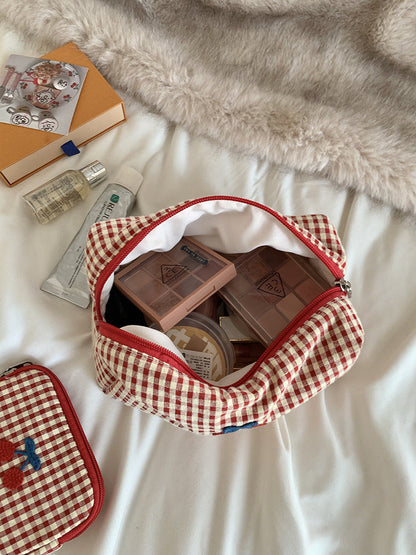 Cherry Pattern Portable Makeup Bag Cute Storage Pouch