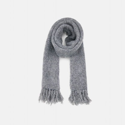 Solid Color Knitted Scarf for Women
