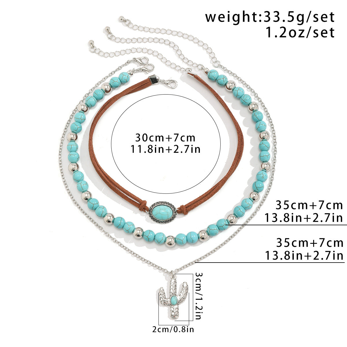 Vintage Turquoise Bull Head Choker Necklace Jewelry Set