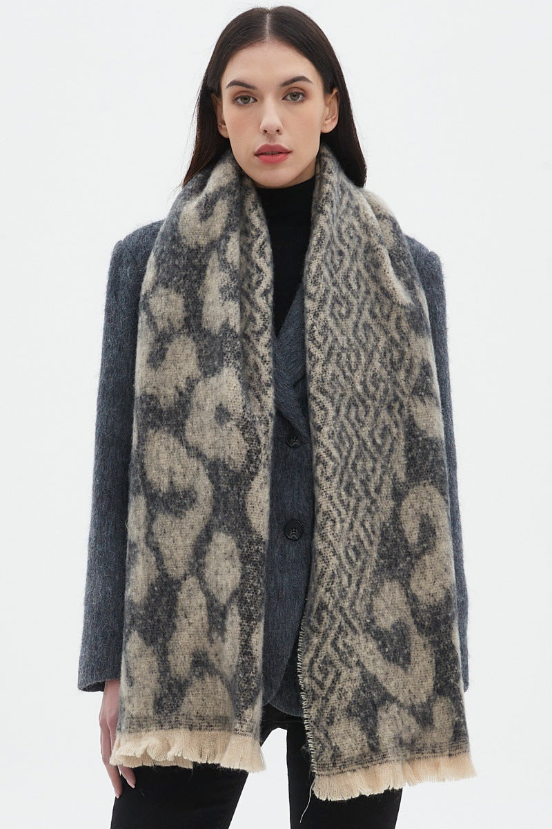 Vintage Leopard Print Soft Scarves